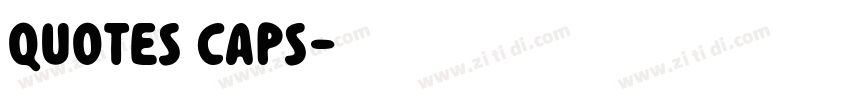 Quotes Caps字体转换